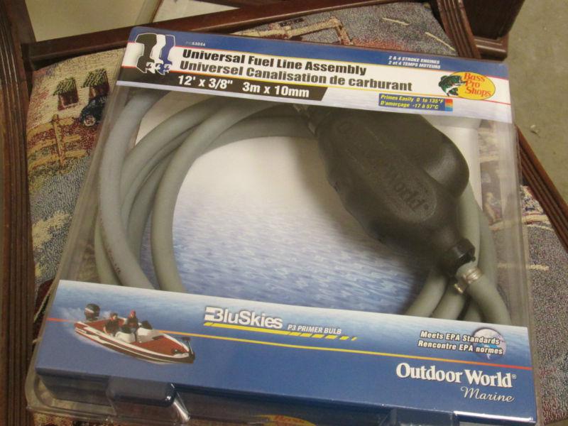 New fuel line universal assembly outboards 12' 3/8" 2 & 4 stroke boat motor 