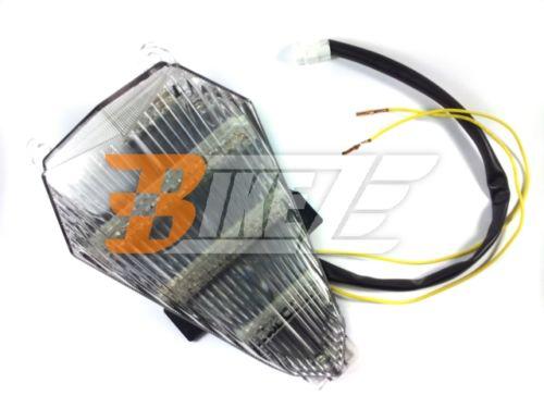 Fit yamaha yzf 600 r6 06-07 2007 clear led tail light w/ turn signal integrated