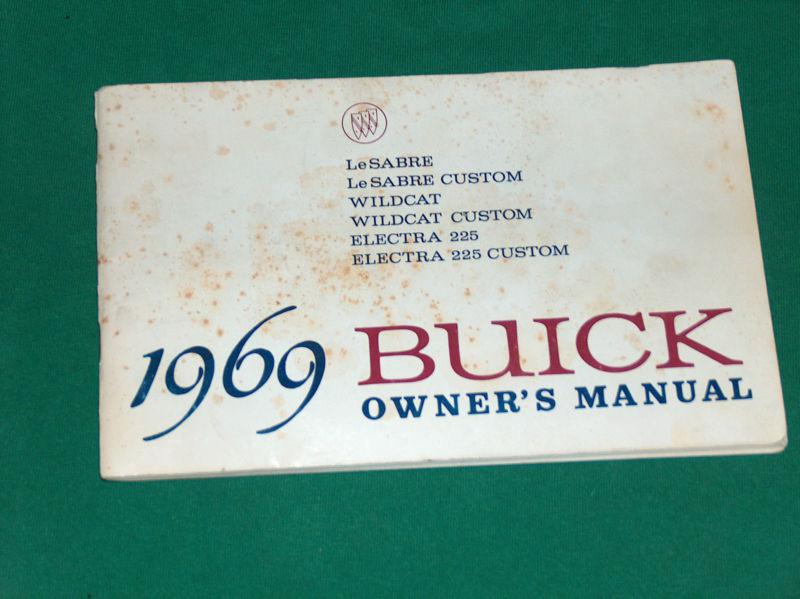 Sell 1969 BUICK OWNERS MANUAL LESABRE WILDCAT ELECTRA in Voorhees, New