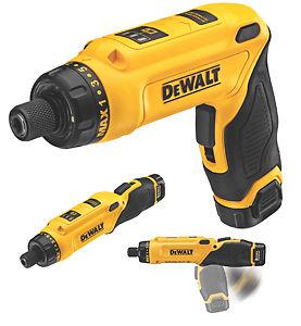 Dewalt dcf680n2 8 volt gyromax cordless angle screwdriver