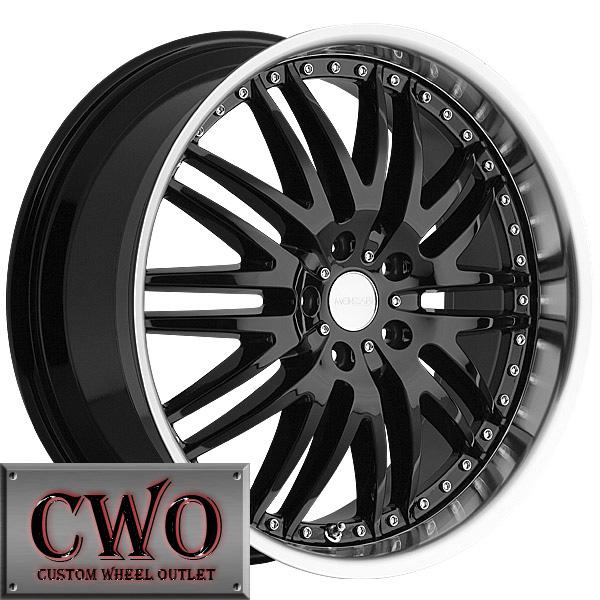 20 black menzari m-sport wheels rims 5x114.3 5 lug altima maxima eclipse camry