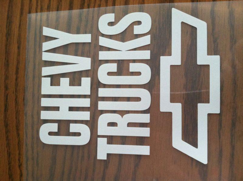 Chevy chevrolet trucks vinyl decal sticker colorado silverado cheyenne s10