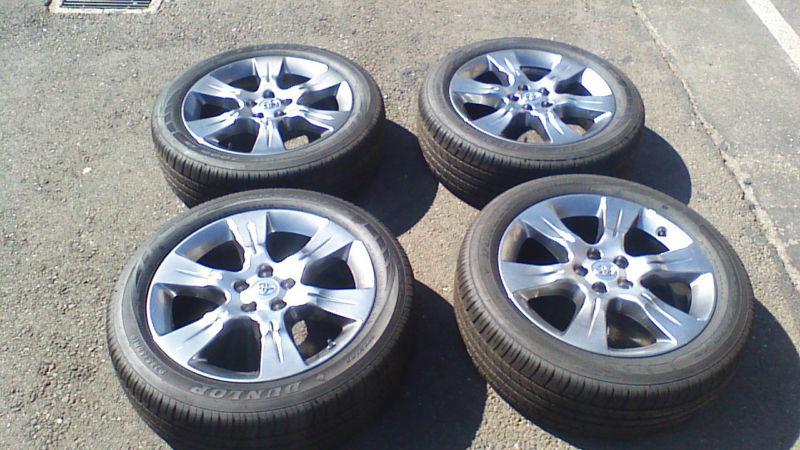2011-2013 oem 19" oem dark gray sienna rims with tires (excellent condition)