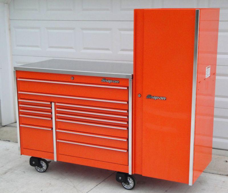 Snap On KRL1022 Orange Double Bank Tool Box Toolbox & Full Size KRL1012 Locker, US $5,250.00, image 2