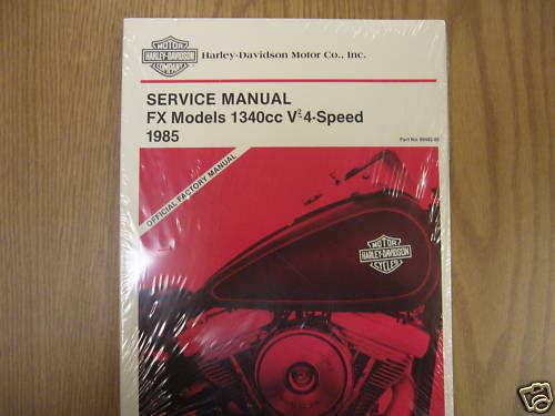 Harley davidson fx service manual 99482-85