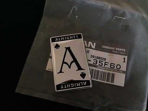Nissan s13 a's almighty badge jdm oem sr20det 240sx s12 s13 s14 s15