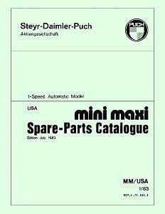 Puch mini maxi moped parts manual 1983