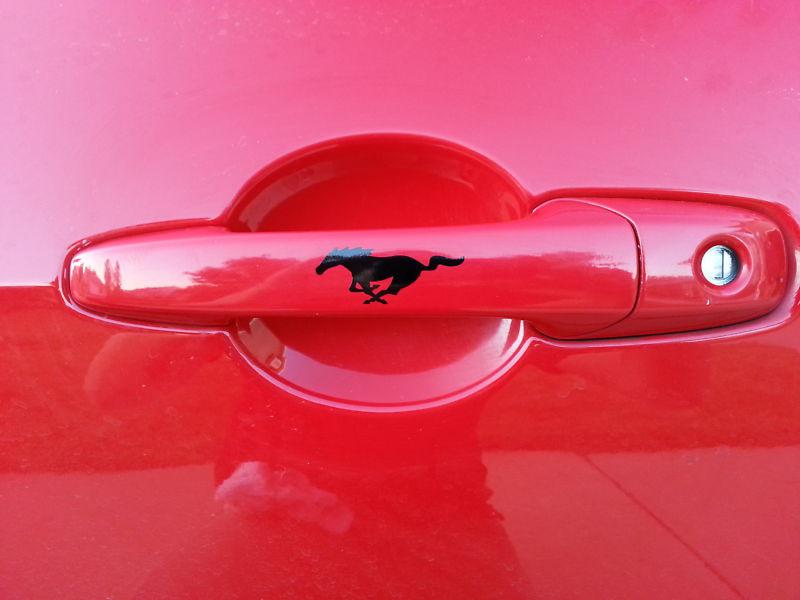 2010-2013 mustang small pony door handle ponies 2011 2012