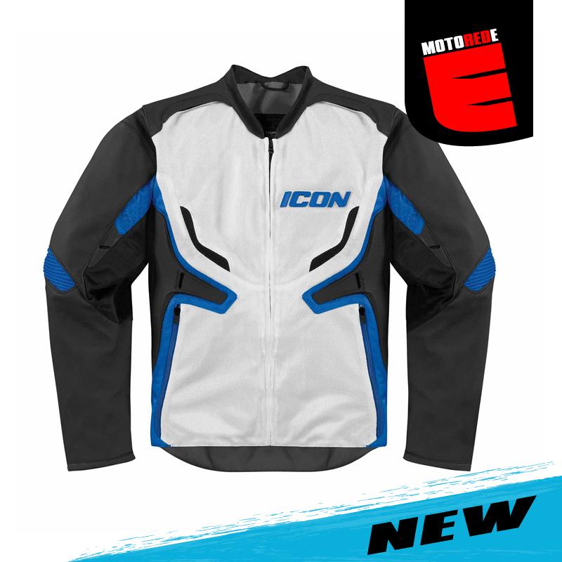 Icon compound motorcycle street mesh jacket blue white black 2xlarge xxl