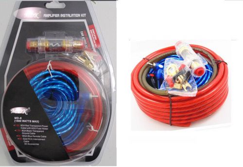1500w car amplifier rca audio sound 60a 8 gauge wiring fuse power cable kit