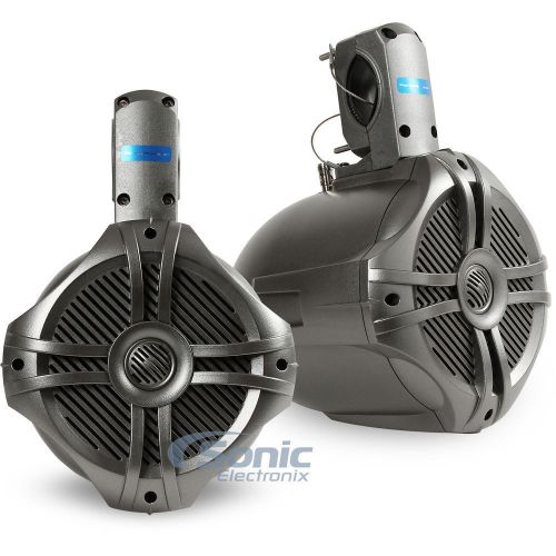 New! power acoustik mwt-65t 500w 6.5&#034; marine grade wake tower speaker system