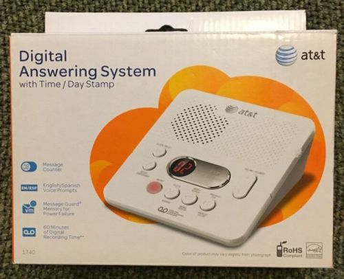 Newest att 1740 digital answering system with time/day stamp