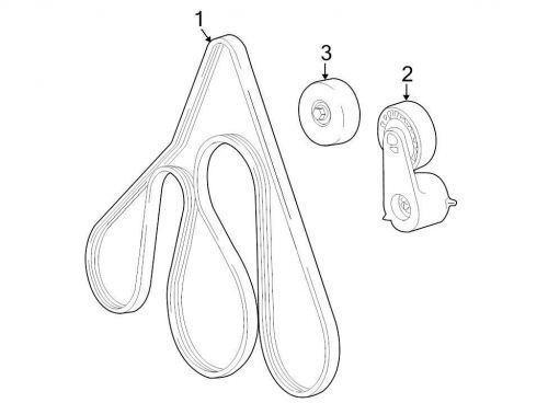 Ford oem serpentine belt f8dz8620cc image 1