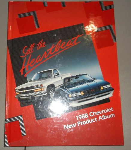 1988 chevrolet new product album brochure hardcover camaro corvette truck