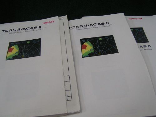 3 genuine tcas ii / acas user&#039;s manuals - draft multi-versions - collision avoid