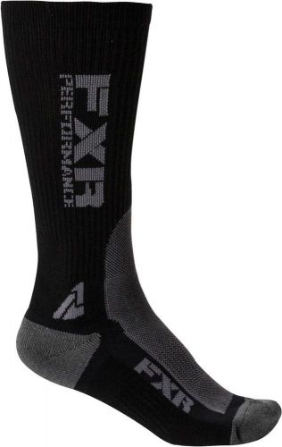 Fxr snowmobile turbo men's athletic riding socks -3 pairs - black/charcoal - new