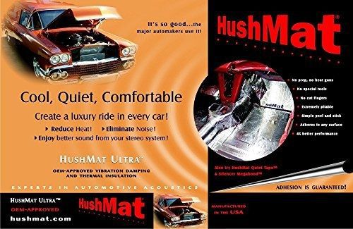 Hushmat 10301 ultra silver foil trunk kit with damping pad - 10 piece