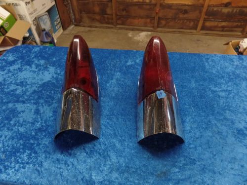 Wow! a pair of 1954-1955 kaiser manhattan bottom tail lights driver. ome