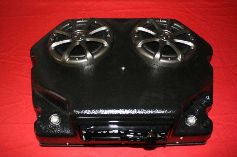 Stereo radio console fits polaris 570, 800, 900 rzr's with kicker speakers