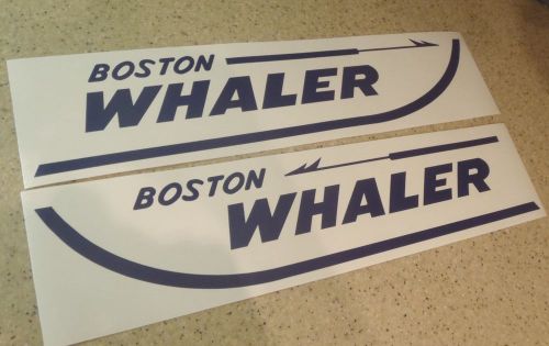 Boston whaler vintage boat decals die-cut 2-pak 18" free ship + free fish decal!