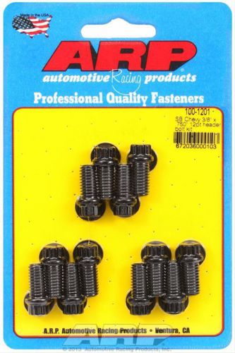 Arp header bolts 12-point 3/8&#034; wrench custom 450 black oxide sbc set of 12