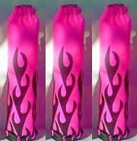 Atv pink with black flames  blaster   250ex  300ex  3 flame shock covers #t47