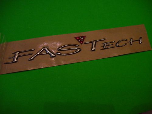 Fastech emblem logo badge large size 9-3/8 long boat hot rod rice honda truck