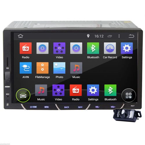 7" 2din pure android 4.4 car stereo gps nav wifi 3g bt 1080p radio ipod + camera