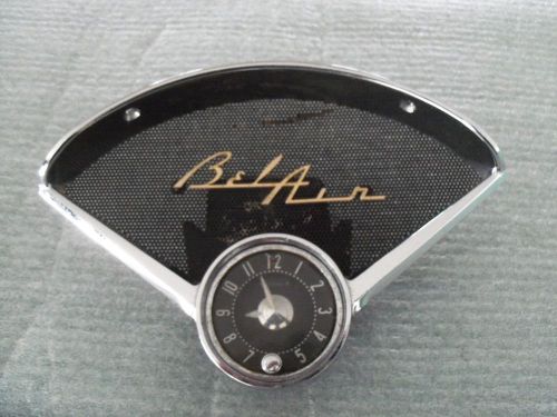 1955-56 chevrolet belair nomad original speaker housing with clock
