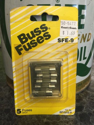 Buss auto fuses assort. of 5 sfe-9 cat no. bp/sfe-9