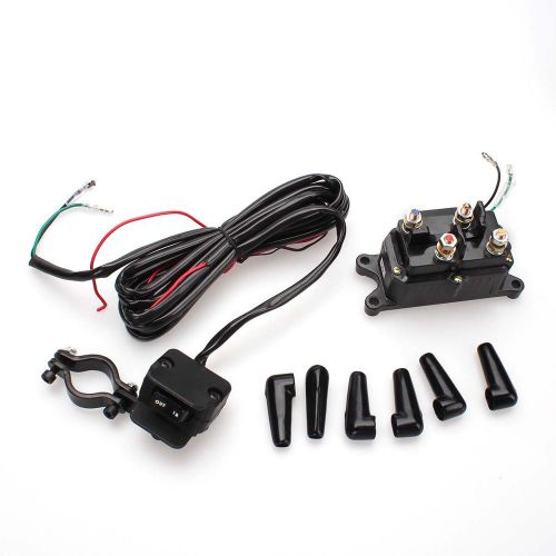Combo 12v solenoid relay contactor &amp; winch rocker thumb switch for utv atv