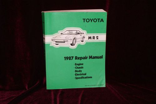 Toyota mr2 1987 repair manual