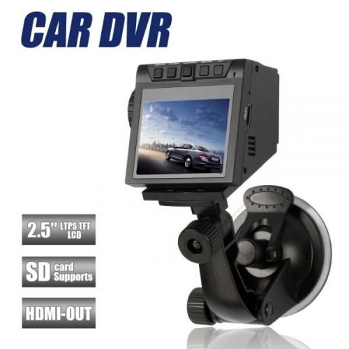 2.5" hd 7 led infrared wide angle 60° lens rotation traffic video recorder