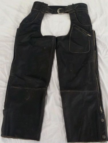 Harley davidson leather chaps. men's large