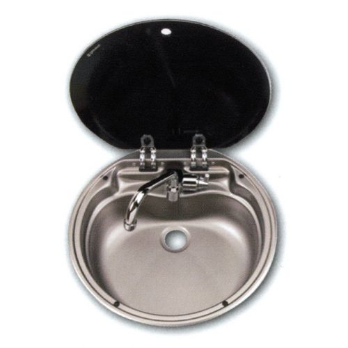 Dometic va7306fp07us3 round sink shallow stainless steel
