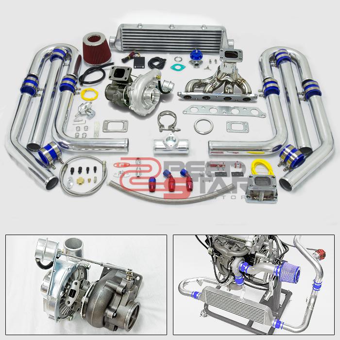 Sell 13 PCS T3 T04E INTERNAL WASTEGATE TURBO+4AFE STAINLESS MANIFOLD
