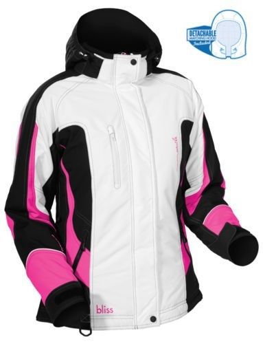 Castle x womens bliss-g1 jacket coat white/magenta - size small - special