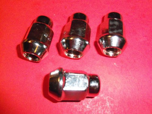 New chrome lug nuts 1/2-20 fits club car golf carts 416730 free shipping 4 pack