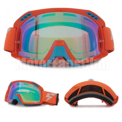 Red downhill motocross atv off road goggles eyewear sports motorcycle glasses