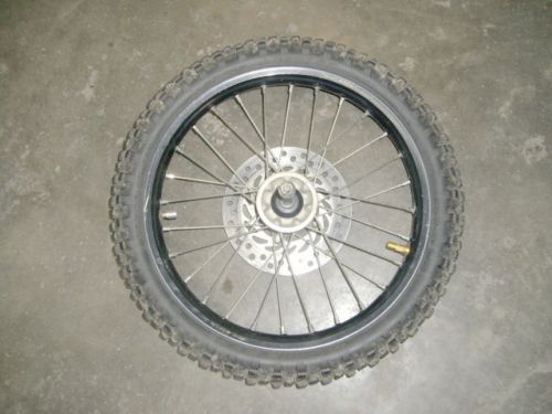 07 honda crf 150r front tire wheel rim excel 70/100-17 dunlop geomax 11959