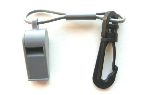 Jetski seadoo waverunner jet boat mercury marine whistle with clip silver