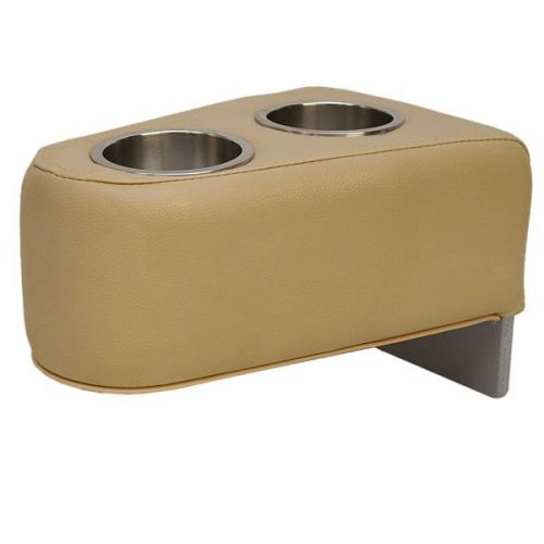 Godfrey marine 281512 oem tan vinyl removable pontoon boat cup holder armrest