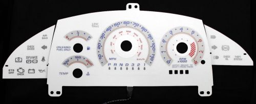 110mph white face g3 reverse glow gauge kit for 95-99 chevy chevrolet cavalier