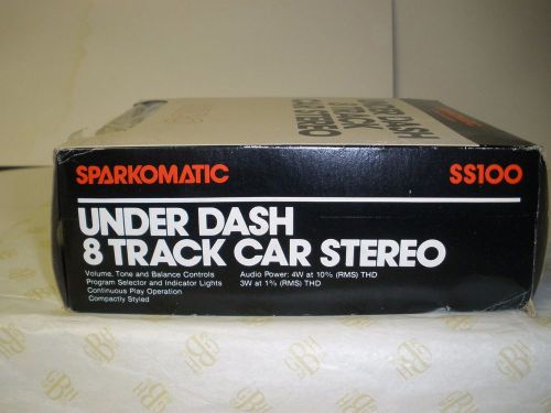Vintage 1979 nos under dash sparkomatic 8 track car stereo ss100 new in box
