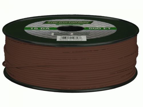 Metra install bay pwbr18500 primary wire w/ 18 gauge brown 500 feet cables new