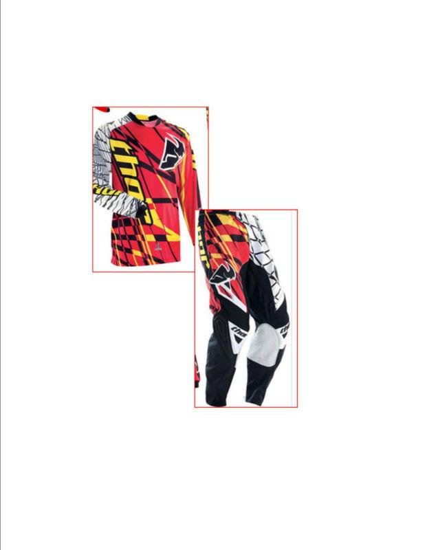 Thor s13 coil red pant (36) & jersey (l)