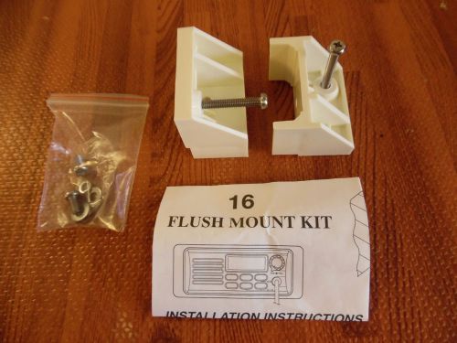 Vhf flush mount kit sta-1 f/ eclipse plus, intrepid &amp; spectrum - white - new/old