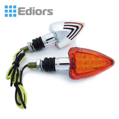 Led chrome small rear turn signal for suzuki boulevard intruder honda shadow vtx