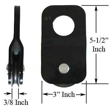 New 10,000 lb 10000lb atv winch snatch block wwith free shipping in usa