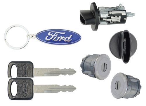 Ford econoline van - e150 e250 e350 ignition cylinder &amp; 2 door lock set